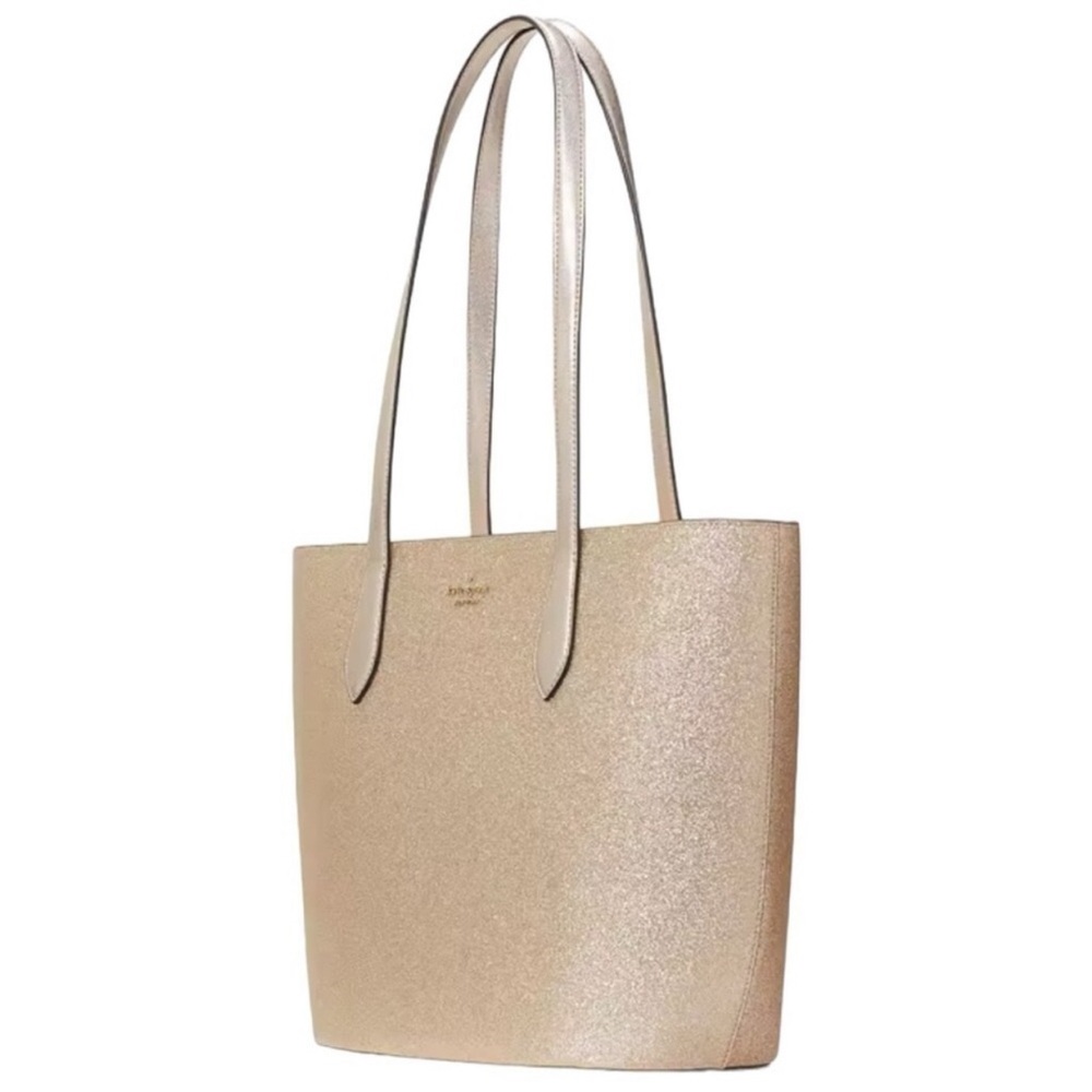 Kate Spade Gold Glitter Tote NWT - Picture 3 of 6